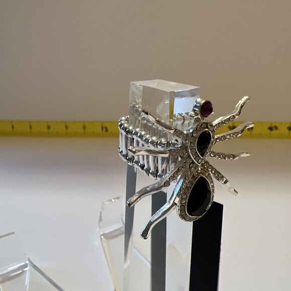 Spider - Tiger Eye & Citrine 925 Sterling Silver Ring Jewelry s.8 BR89308 - Picture 3 of 9